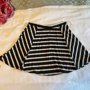 Mossimo Supply Co Navy and White Mini Skater Skirt